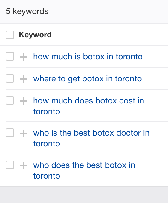 Botox questions asked in Toronto