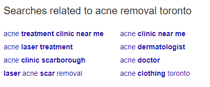 Searches related to acne removal toronto