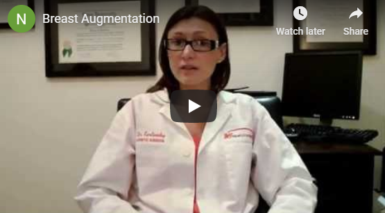 Breast augmentation page video of Dr Karlinsky