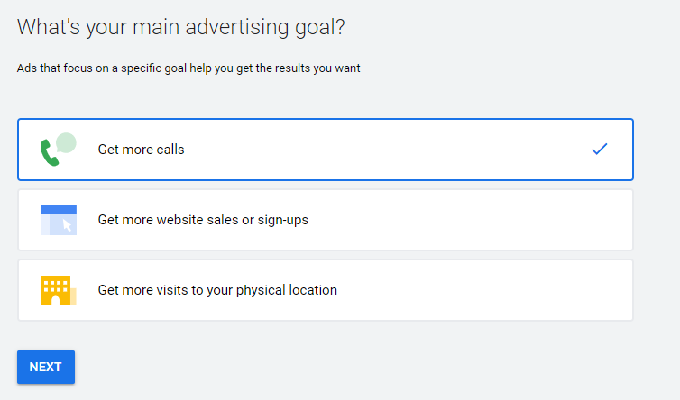 Simple Google ad campaign set up