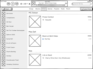 Wireframe example