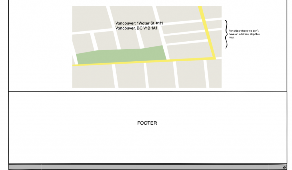 Map and address on individual location pages